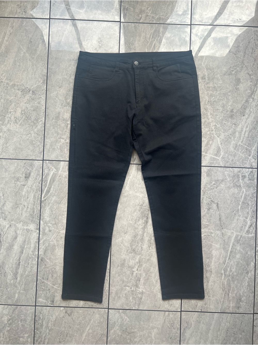 BYLT Premium Basics Everyday Pant 2.0 Slim Fit Men's Black Performance 36Wx30L -